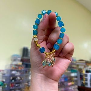 Cornflower blue DIY bracelet